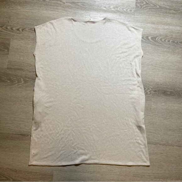 Aritzia Wilfred Gray Brown Boxy T-Shirt Medium Gray Tee - Picture 5 of 5